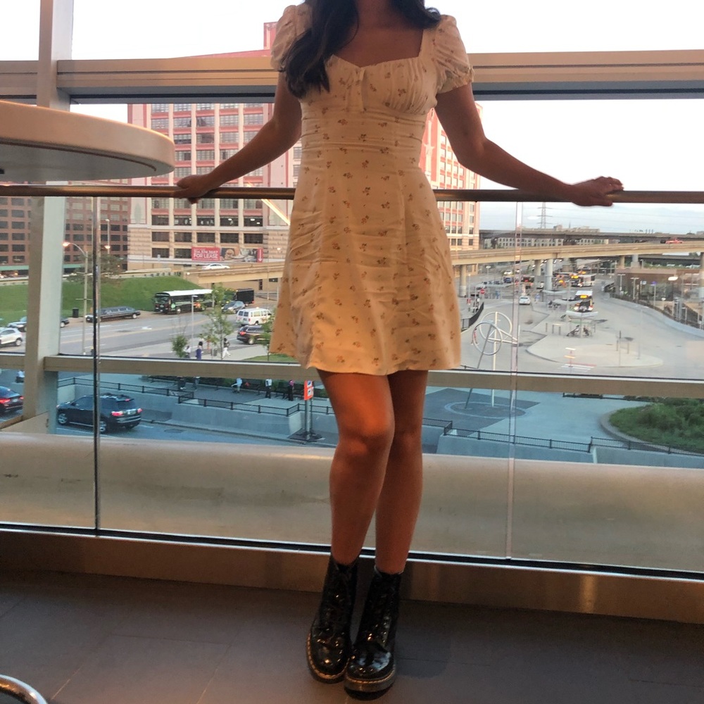 Urban Outfitters | Cassia Puff Sleeve Mini Dress